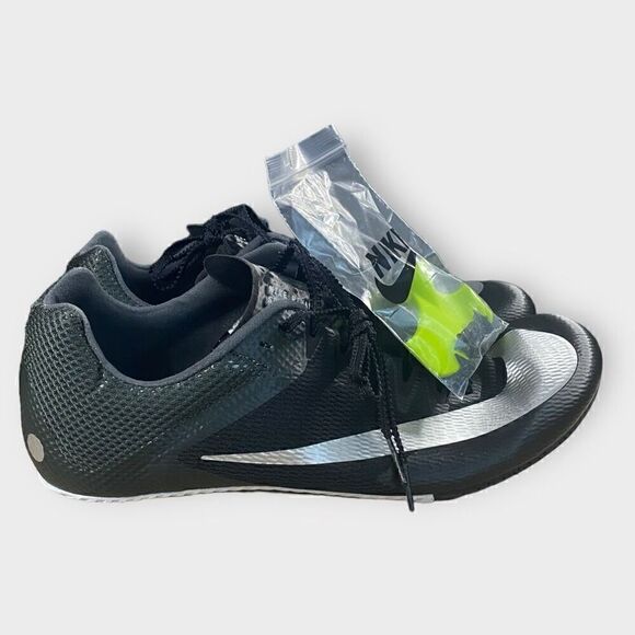 Nike Zoom Rival Sprint Track Spikes Black Silver DC8753-001 Mens size 11 New - Picture 1 of 8